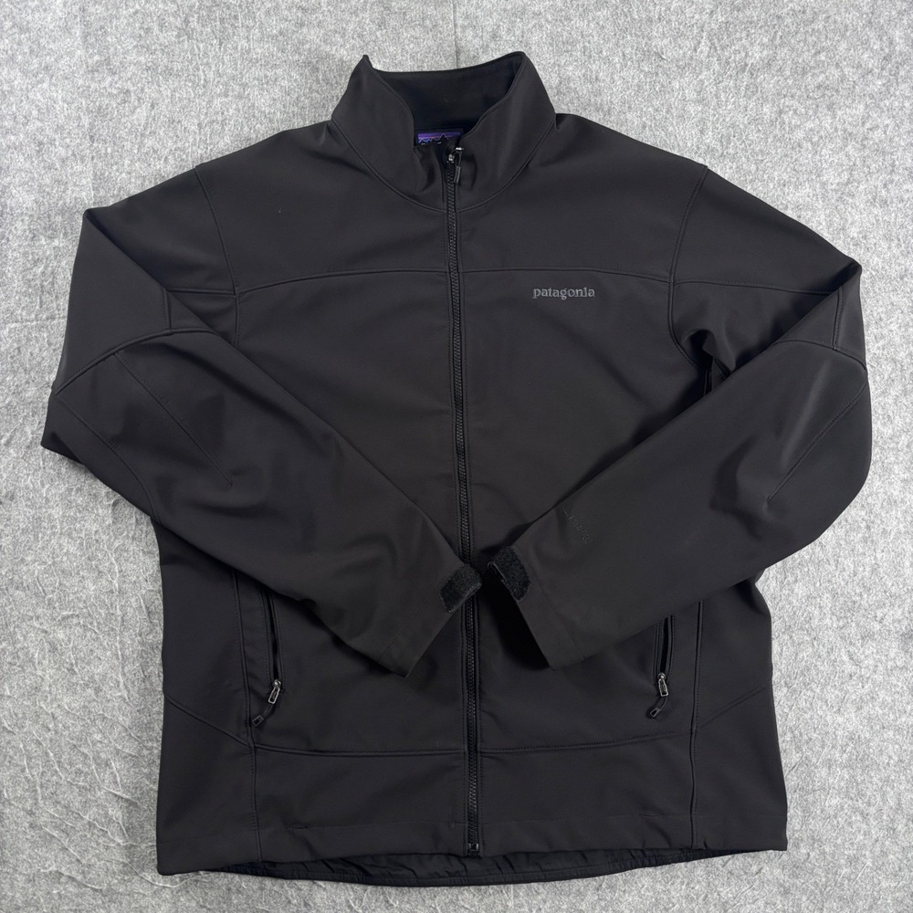 Patagonia Adze Hybrid Softshell Jacket Mens XL Black Full Zip 83390 FA14